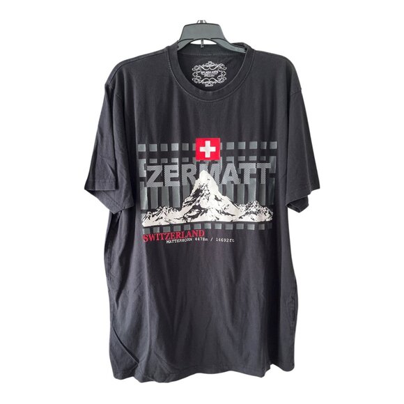 Lot of 2 Splash Arts Switzerland Souvenir T-Shirts – XXL – Zermatt Matterhorn & - Picture 2 of 8